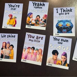 Valentine’s Day exchange Character Cards